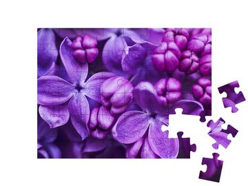 puzzleYOU Puzzle Frühling mit violetten Blumen, 48 Puzzleteile, puzzleYOU-Kollektionen Blüten, Blumen & Pflanzen