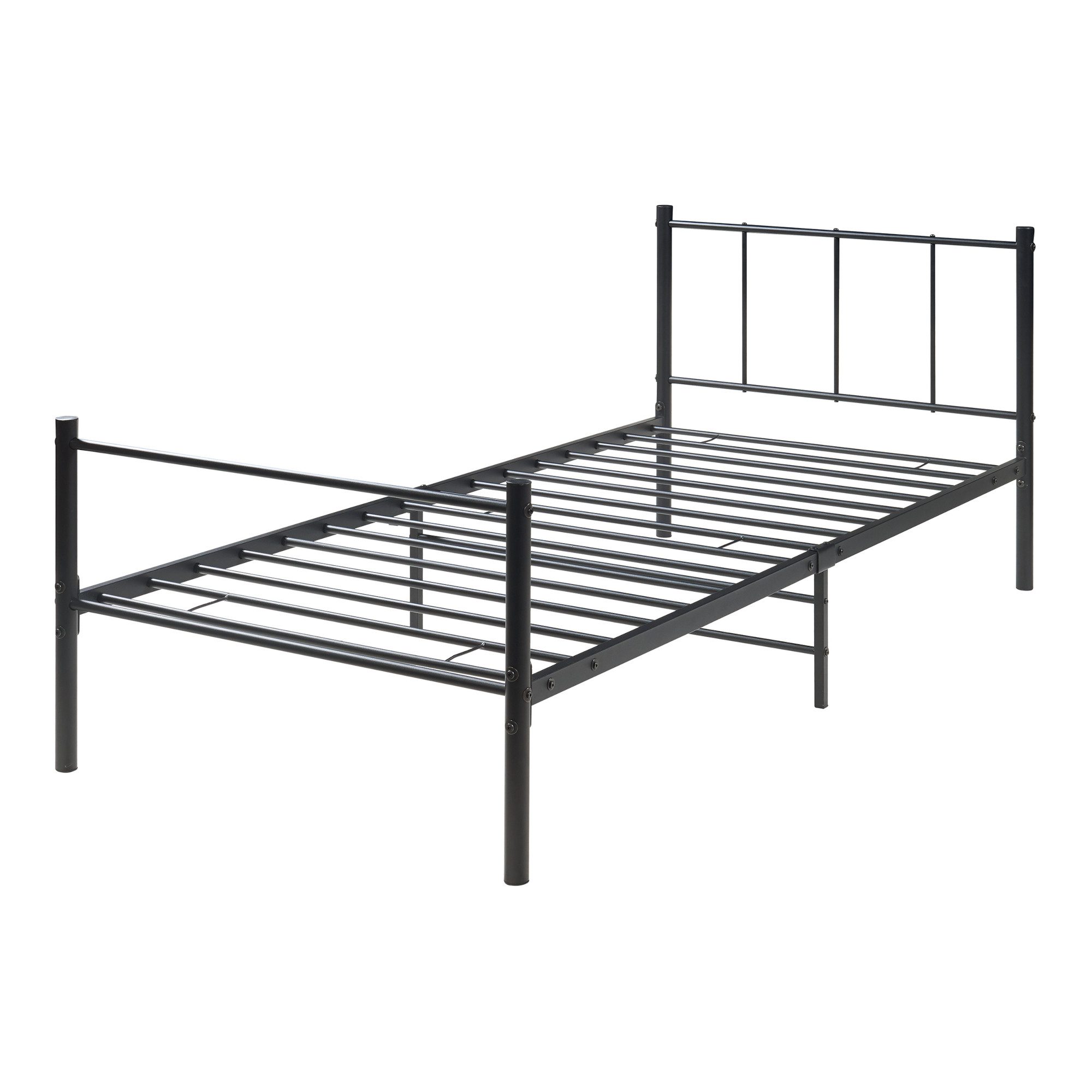 en.casa Metallbett, »Laos« 90x200 cm Schwarz günstig online kaufen