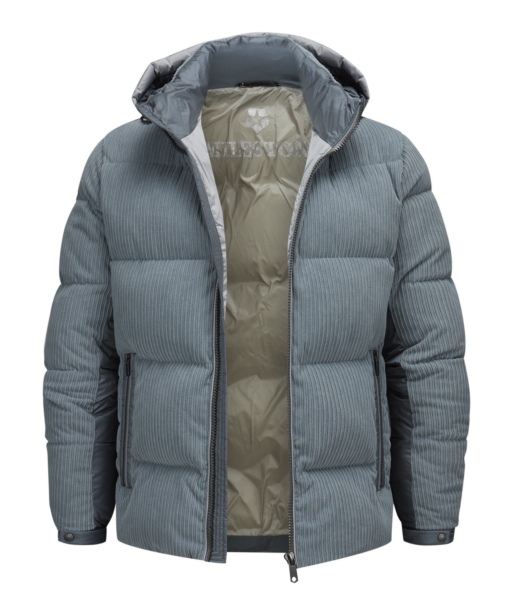 Milestone Steppjacke MSCordoba im Materialmix aus samtiger Cord-Qualität mi günstig online kaufen