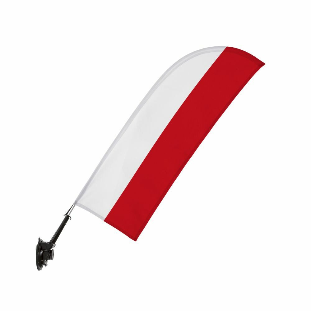 Flagge Showdown Fensterflagge - Wind Set - Polnische Flagge