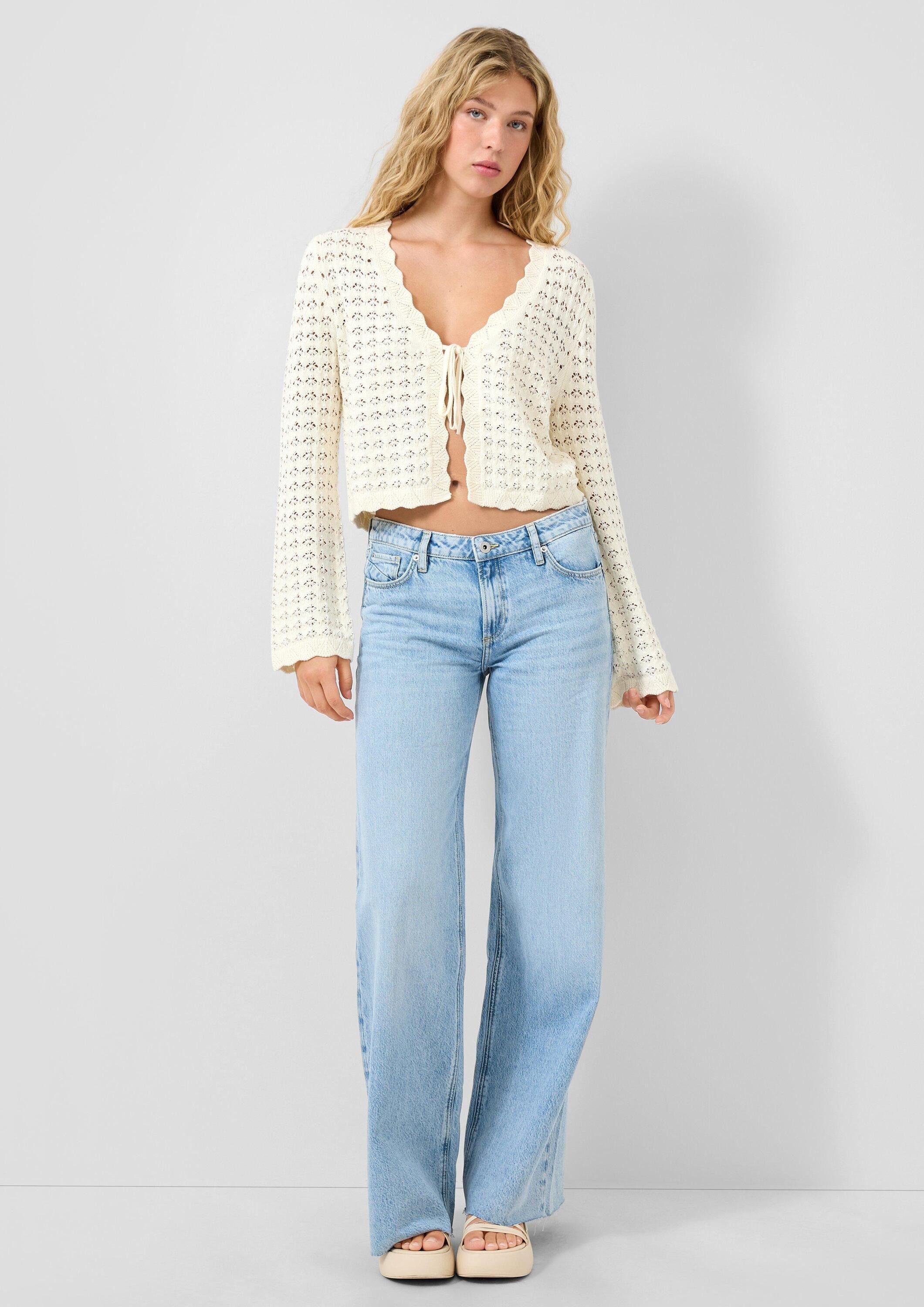 QS Weite Jeans Jeans-Hose CATIE Jeans Catie / Slim Fit / Mid Rise / Wide Leg