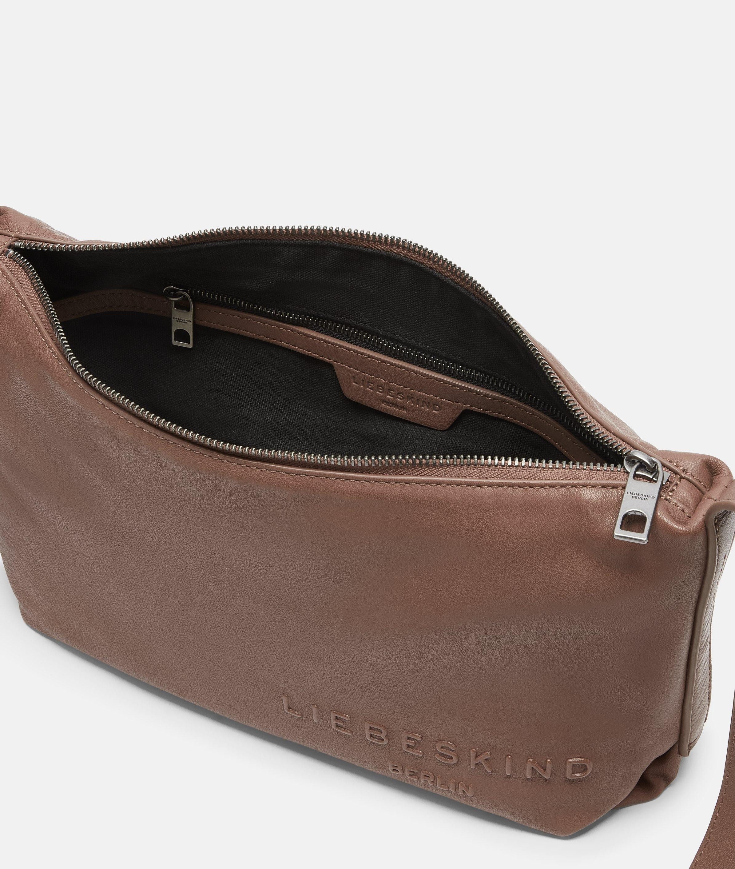 Liebeskind Berlin Umhängetasche Elvira Crossbody M, Geräumige Umhängetasche aus Leder