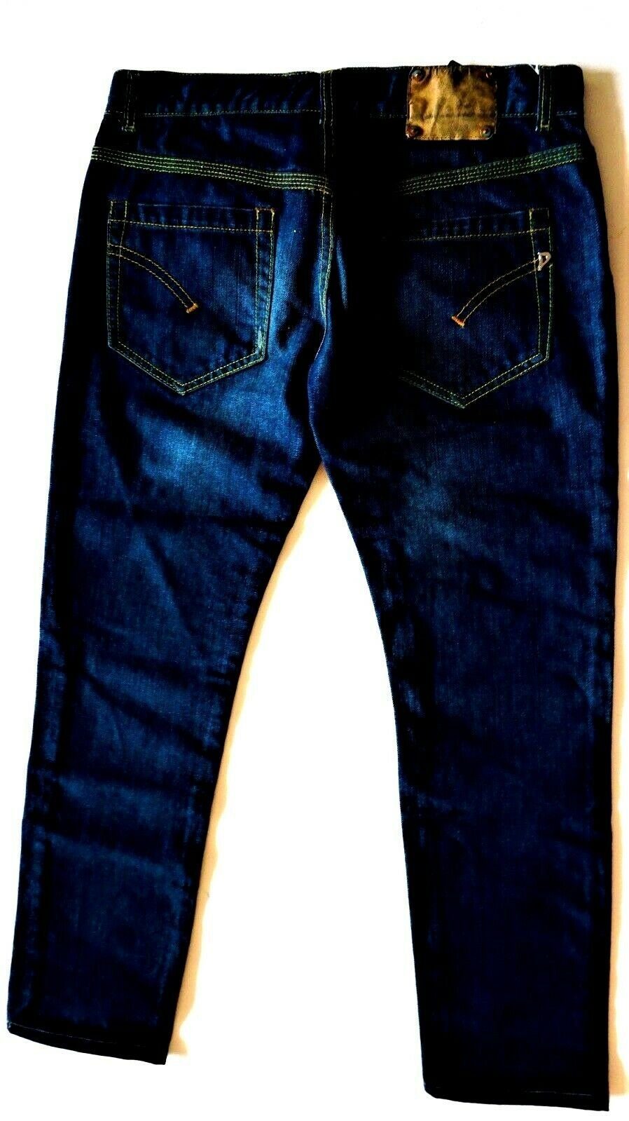 DONDUP 5-Pocket-Jeans Dondup Standart Kent Herren Jeans, Blau Rein  Baumwolle Destroyed Wasch