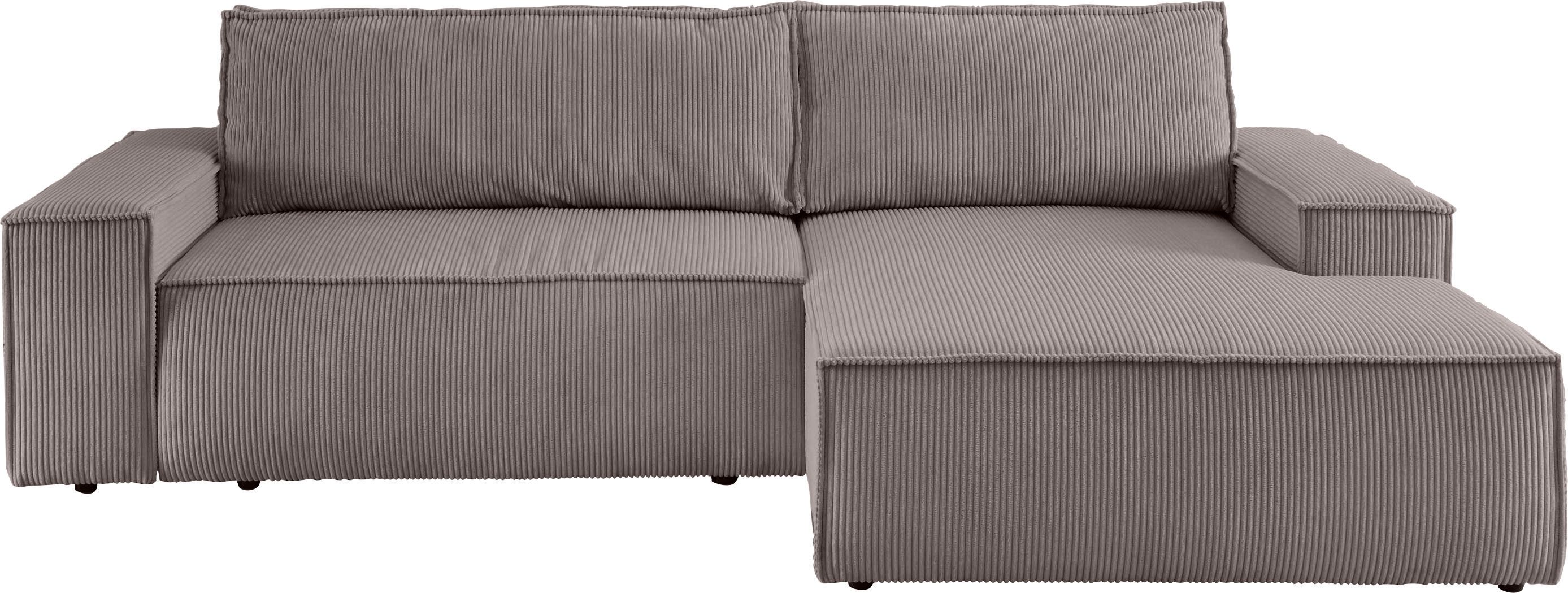 Ecksofa SHERWOOD Schlafsofa 267 cm, L-Form