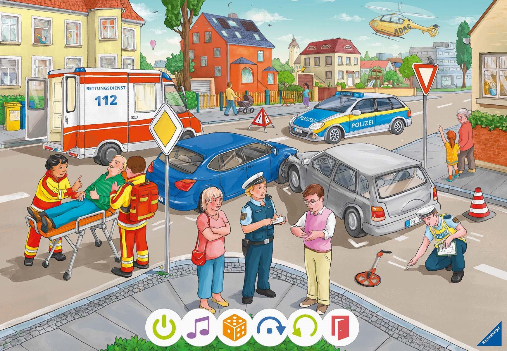 Ravensburger Puzzle tiptoi® Puzzle für kleine Entdecker: Rettungseinsatz, 12 Puzzleteile, Made in Europe