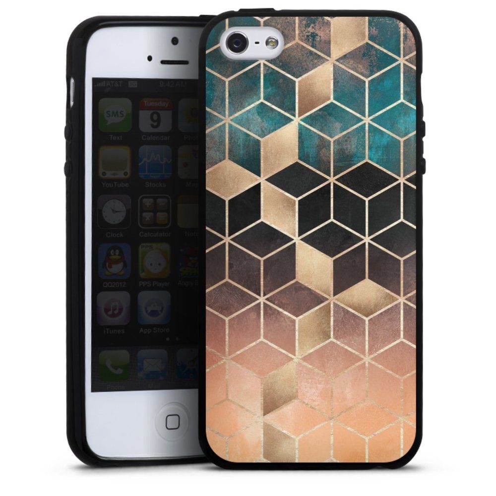 DeinDesign Handyhülle Ombre Dream Cubes, Hülle Gold & Kupfer Würfel Elisabeth Fredriksson