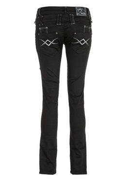 Cipo & Baxx Slim-fit-Jeans mit doppeltem Bund in Skinny Fit
