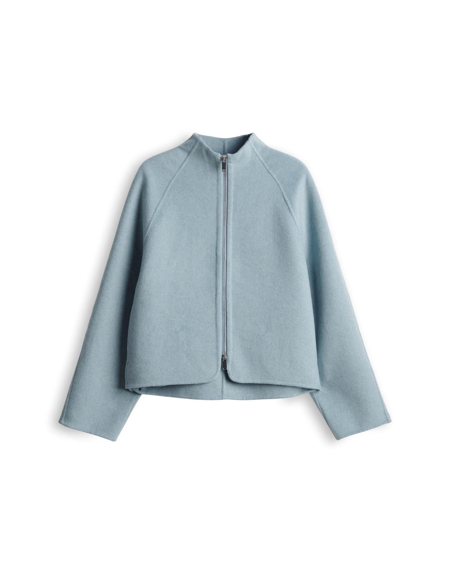 OPUS Wolljacke Helisu aus pflegeleichtem Material Gerader Schnitt mit Raglanärmeln und Zwei-Wege-Zipper – Bild 2 von 5