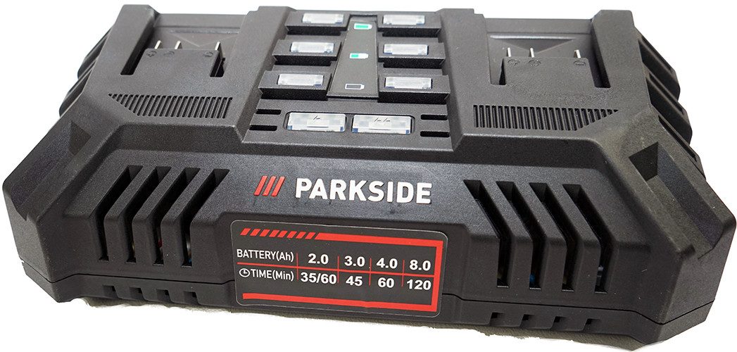 Parkside 20V Akku Doppelladegerät PDSLG 20 X20V 20 V 4,5A Batterie-Ladegerät