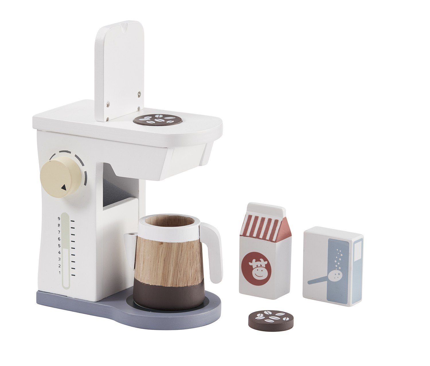 Kids Concept Kinder-Haushaltsset Kids Bistro Kaffeemaschine mit Zubehör