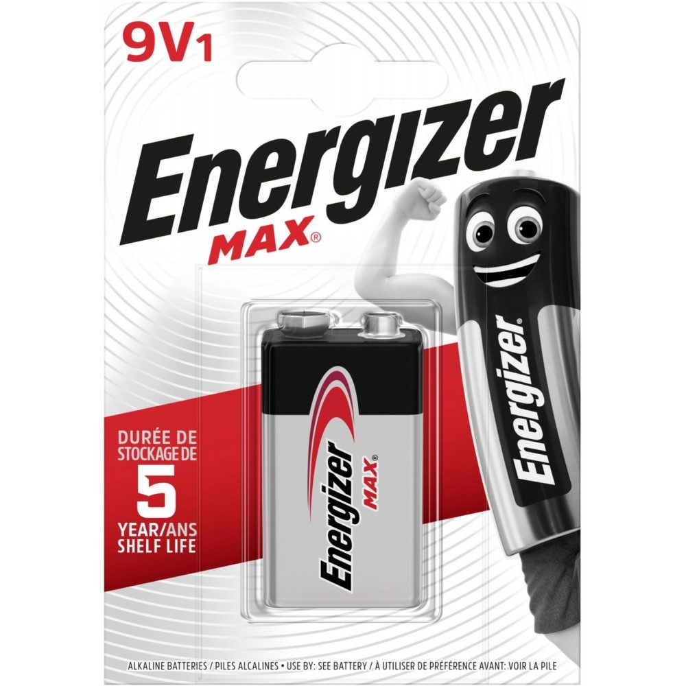 Energizer Max E-Block 9V Batterie 1er Blister Batterie Fotobatterie