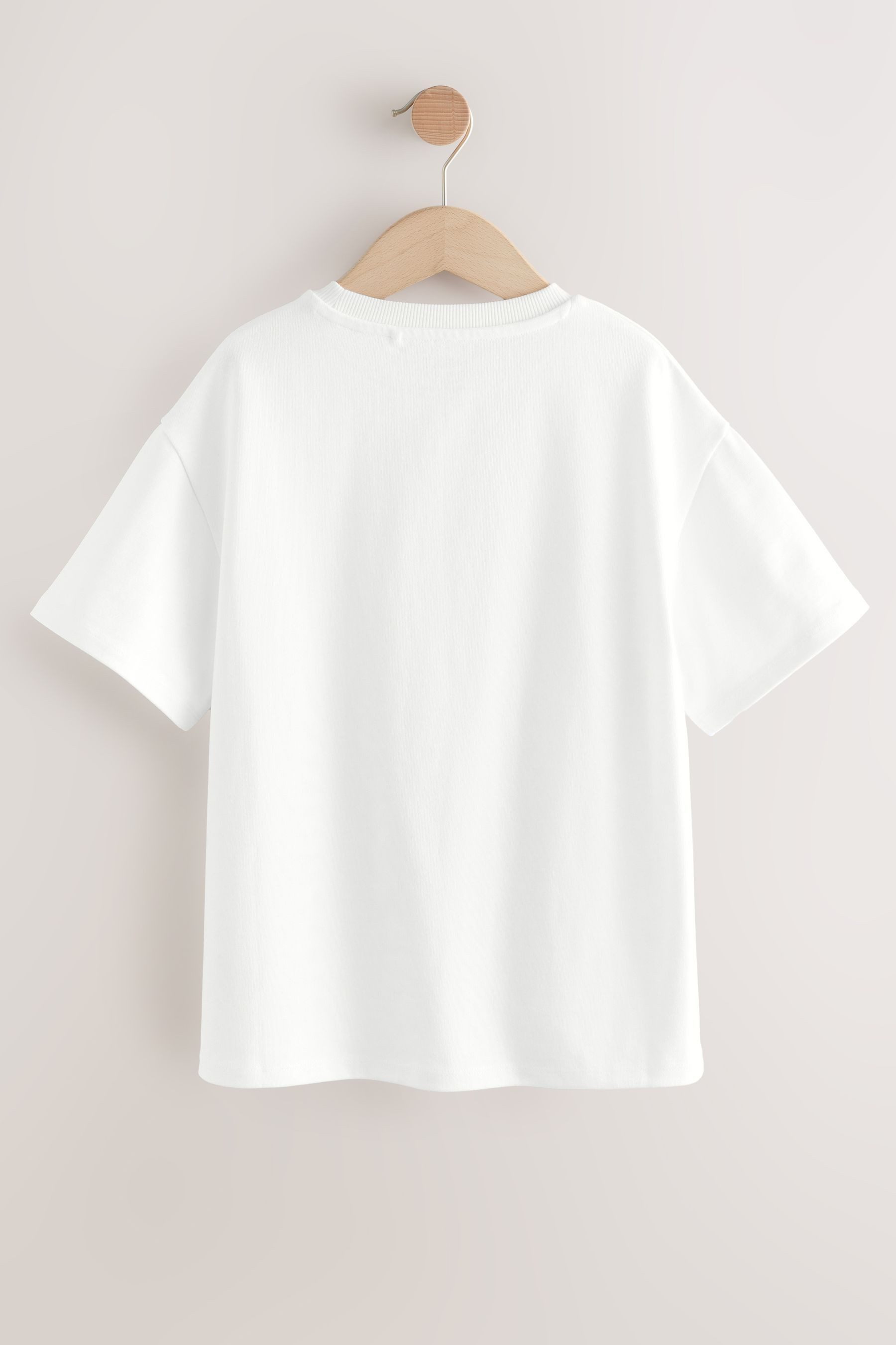 Next T-Shirt Oversized Fit T-Shirt aus 100 % schwerer Baumwolle (1-tlg)
