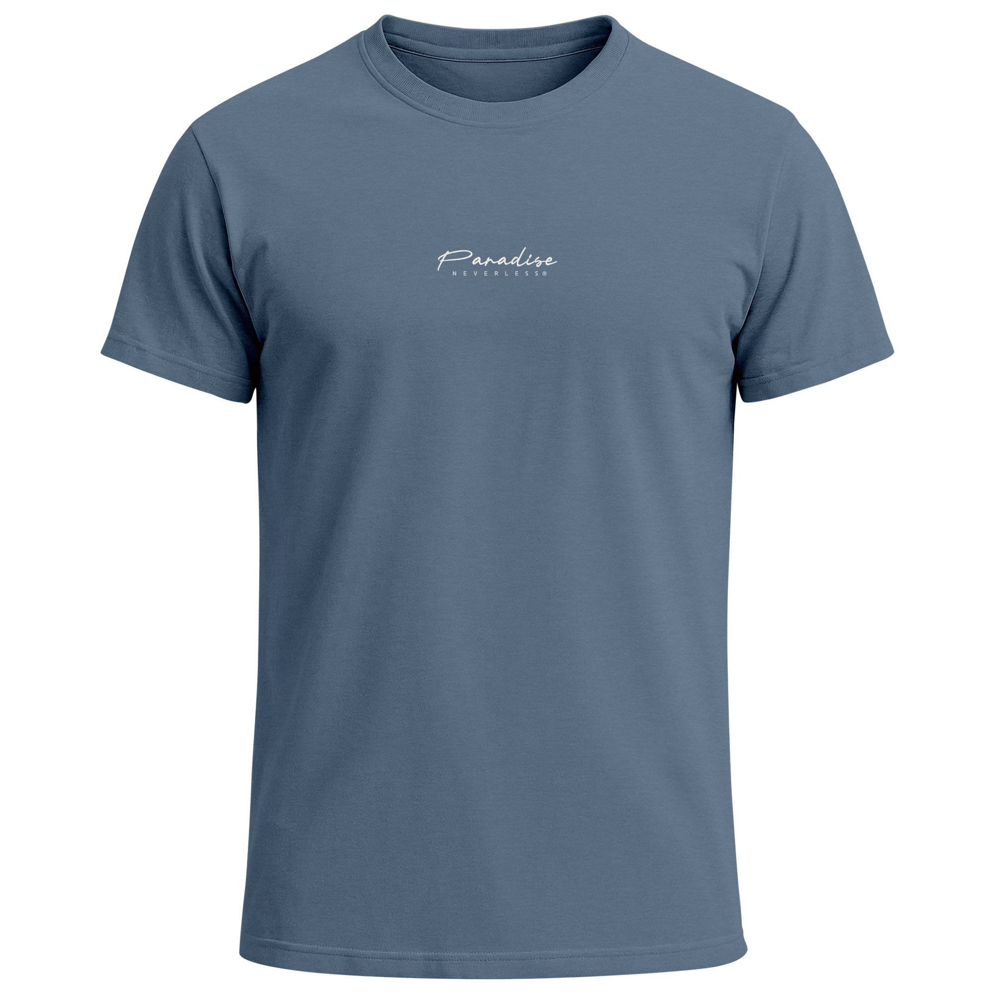 Neverless Print-Shirt Herren T-Shirt Backprint Sommer-Shirt mit Palmen Rück günstig online kaufen