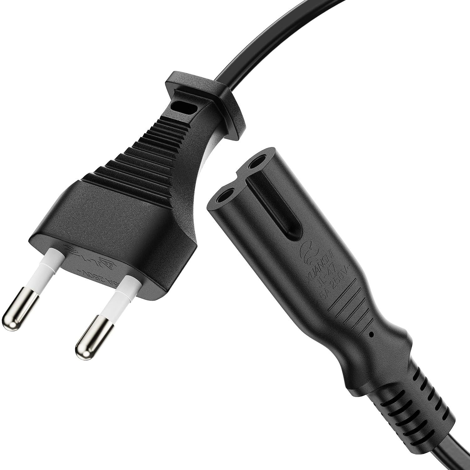 conecto conecto Strom-Kabel, Euro-Stecker gerade auf C7 IEC-Buchse gerade, Stromkabel, (100 cm)