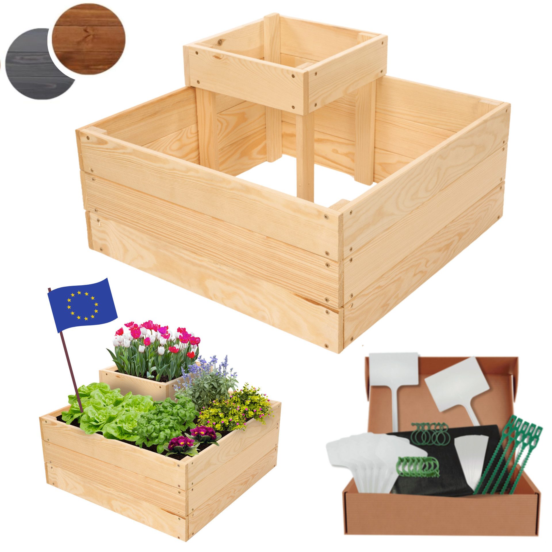 Modo24 Hochbeet ZP08 Kräuterbeet, Gartenbeet, Pflanzkasten, günstig online kaufen