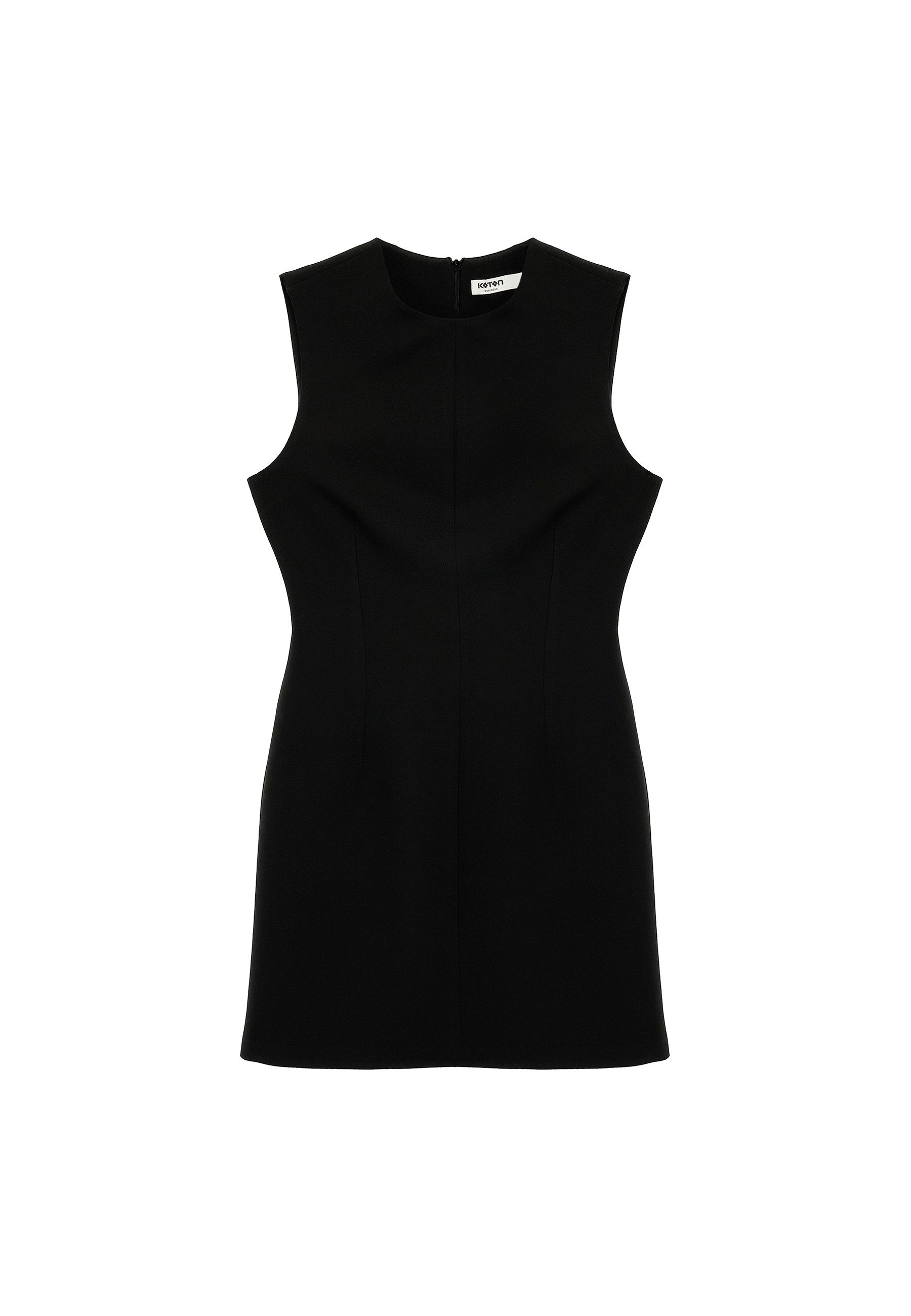 Koton Minikleid Koton Rundhals Ärmelloses A-Linie Minikleid