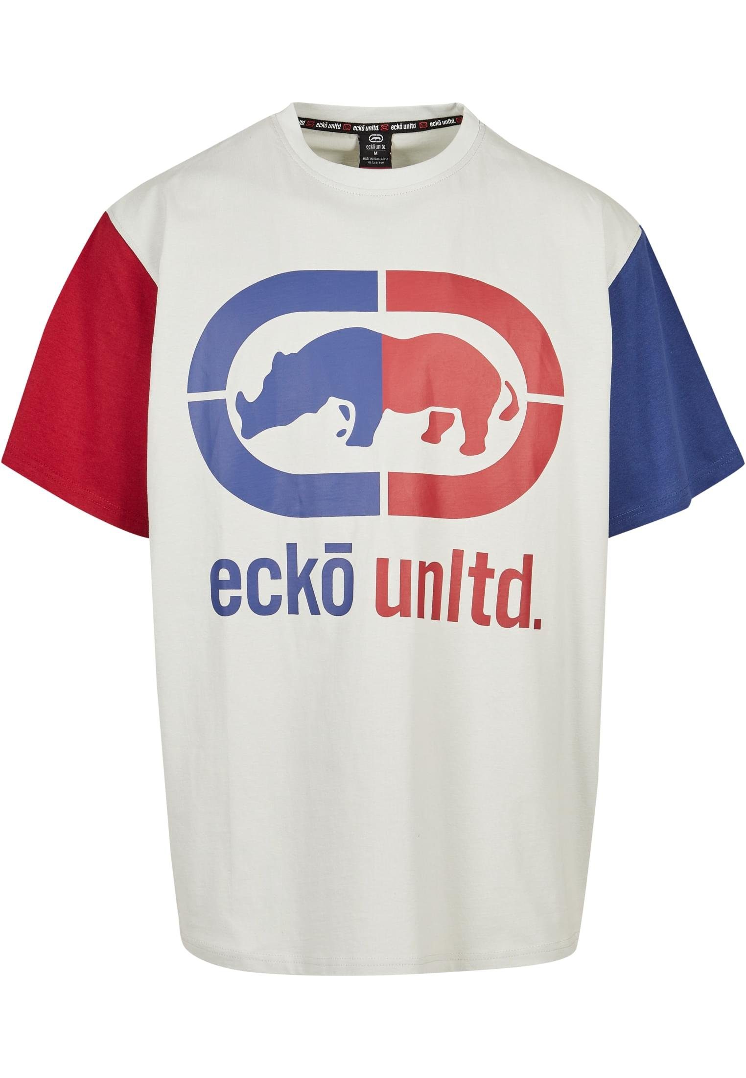 Unltd. Ecko (1-tlg) T-Shirt Unltd. Ecko T-Shirt grey/red/blue Grande Herren