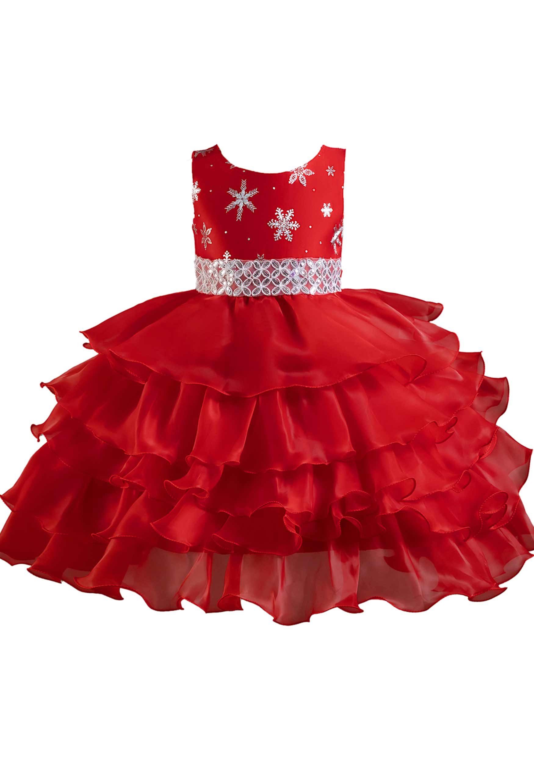 Daisred Tüllkleid Ballkleid Prinzessinnenkleid Geburtstagsparty Abendkleider Rot