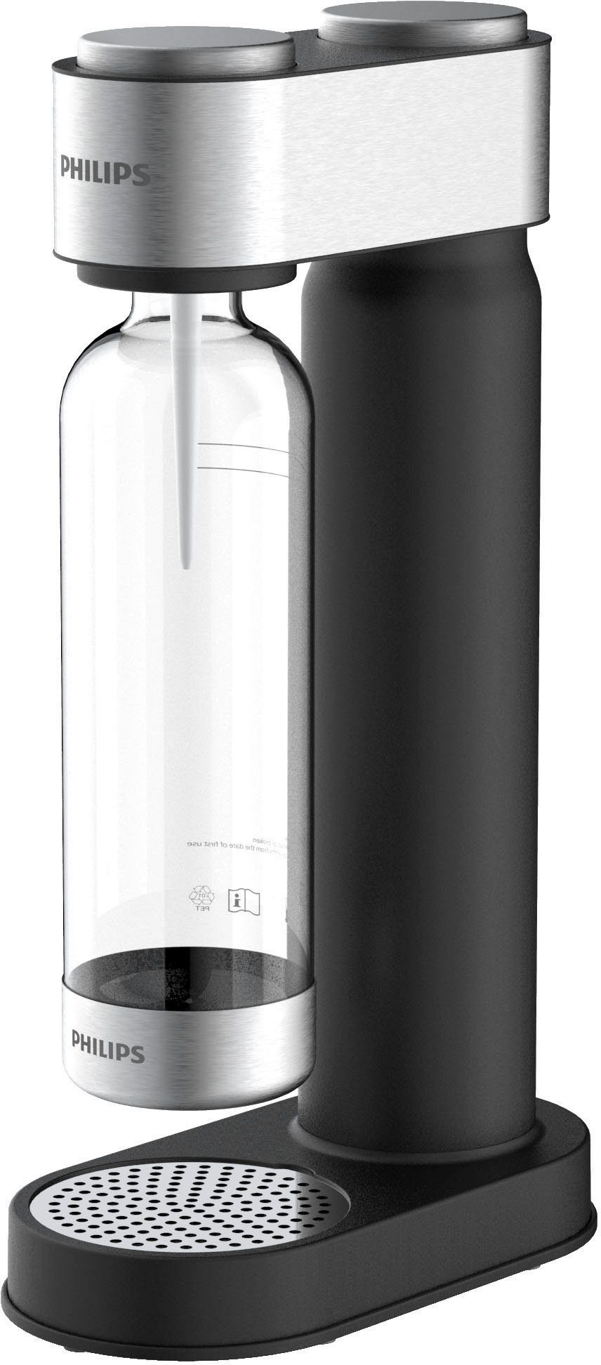 Philips Wassersprudler Viva, & CO2-Zylinder,1L Kunststoff-Flasche