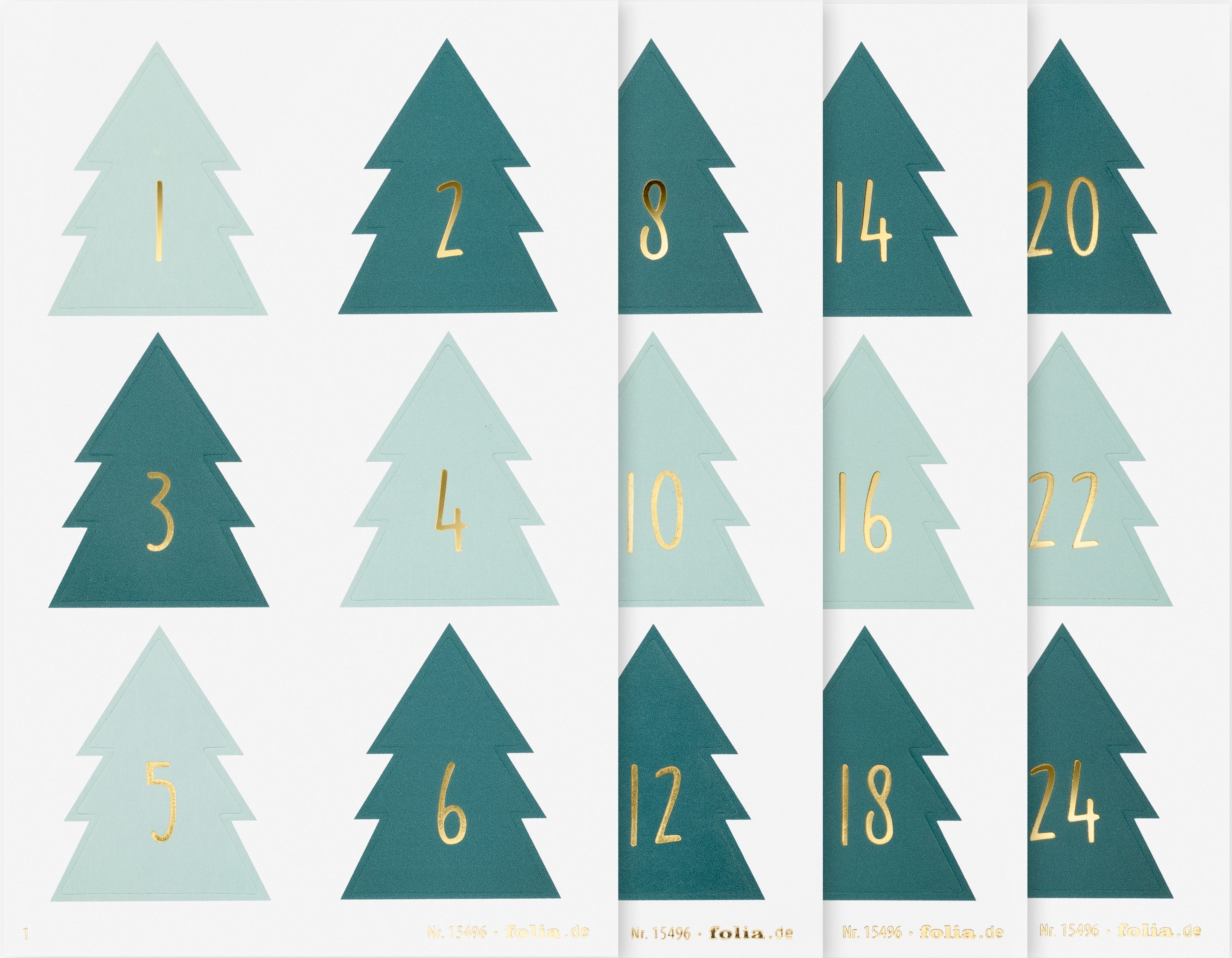 Folia Sticker Christmas Tree, 9.0 x 14.0 cm