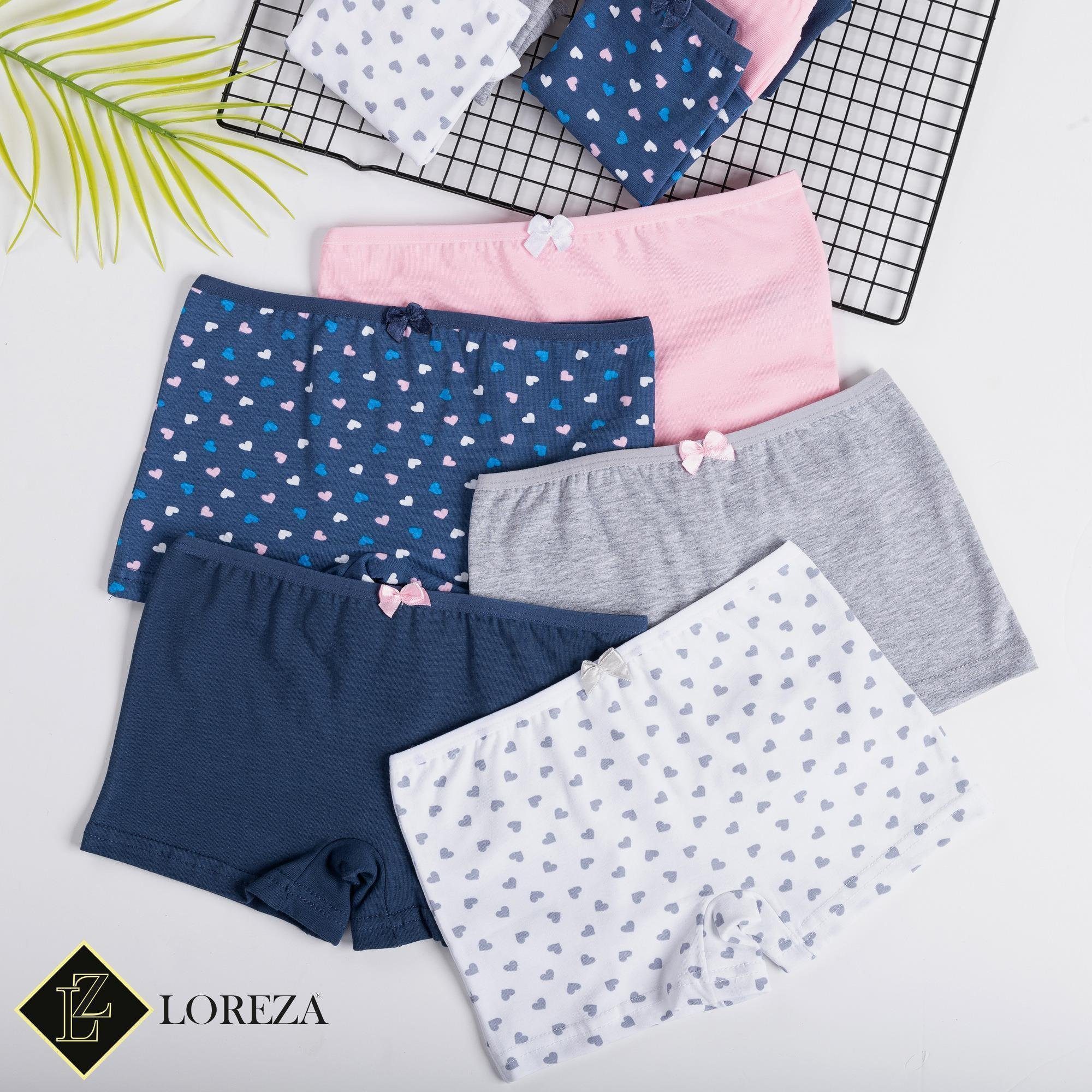 LOREZA Panty 10er Set Mädchen Pantys Boxershorts - Herz (Spar-Packung, 10-St) – Bild 5 von 5