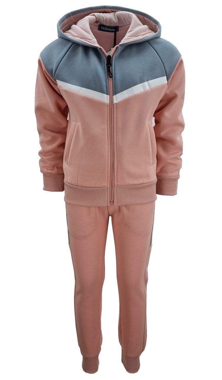 Sweatanzug Sweatanzug, Freizeitset, gefüttert, Kapuzen Jacke + Jogginghose, MF112