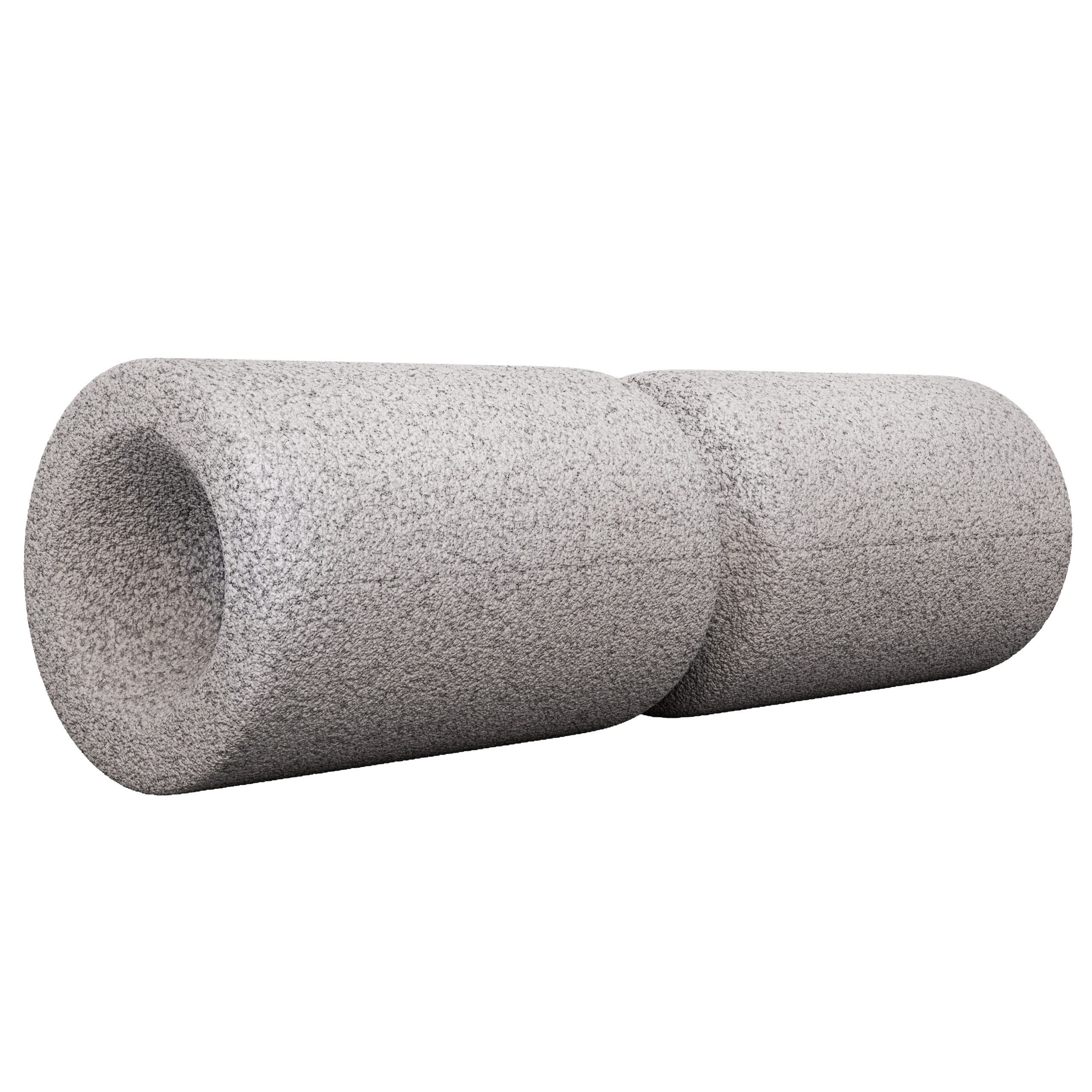 GORILLA SPORTS Pilatesrolle Faszienrolle - Umlaufrille, 38cm, Schaumstoff, Farbwahl - Foam Roller