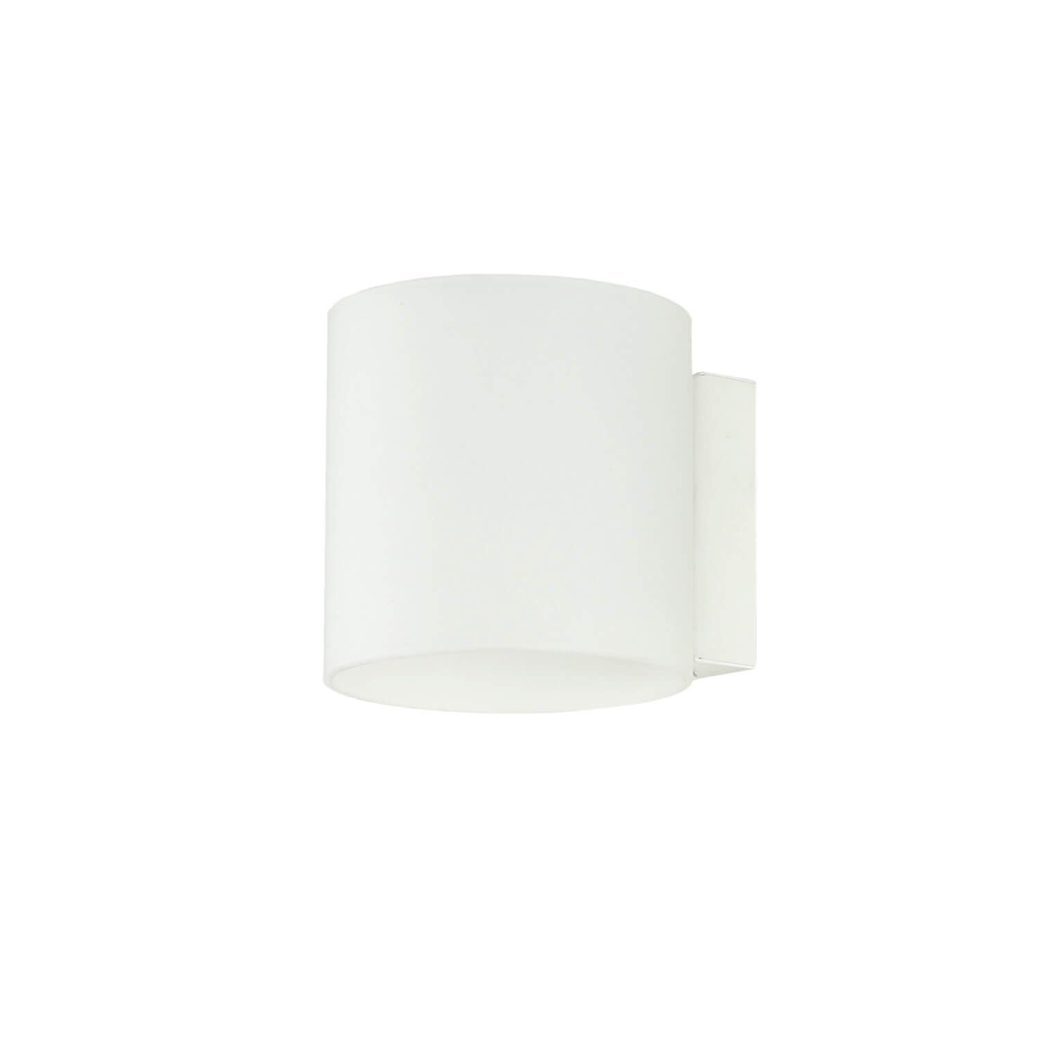 Weiß Wandleuchte LED Lampe Zylinder Licht-Erlebnisse Moderne Flur GINO, Innenleuchte Warmweiß, Wandlampe wechselbar,