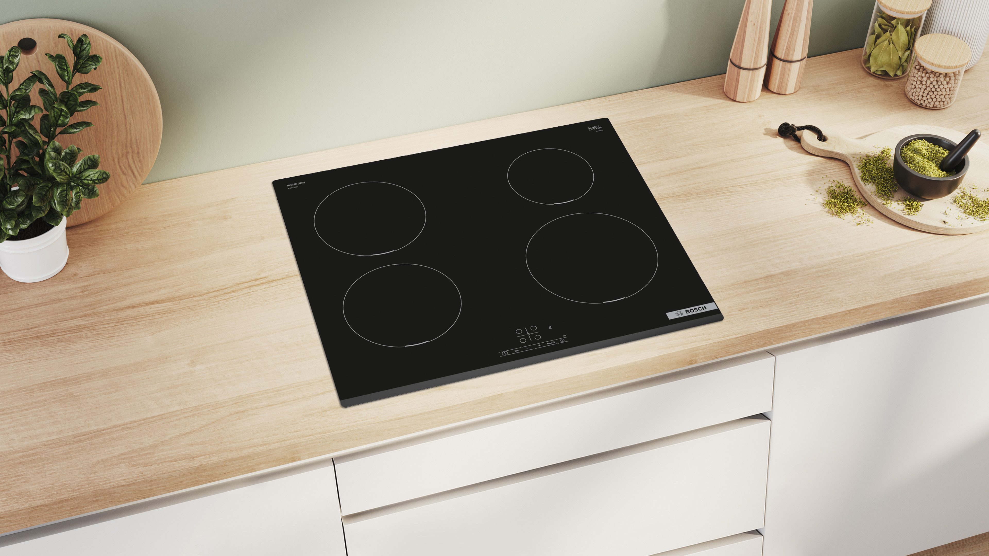 BOSCH Induktions-Kochfeld Serie 4 PIE631BB5E, Schneller Power Boost & einfache Touch Select-Bedienung