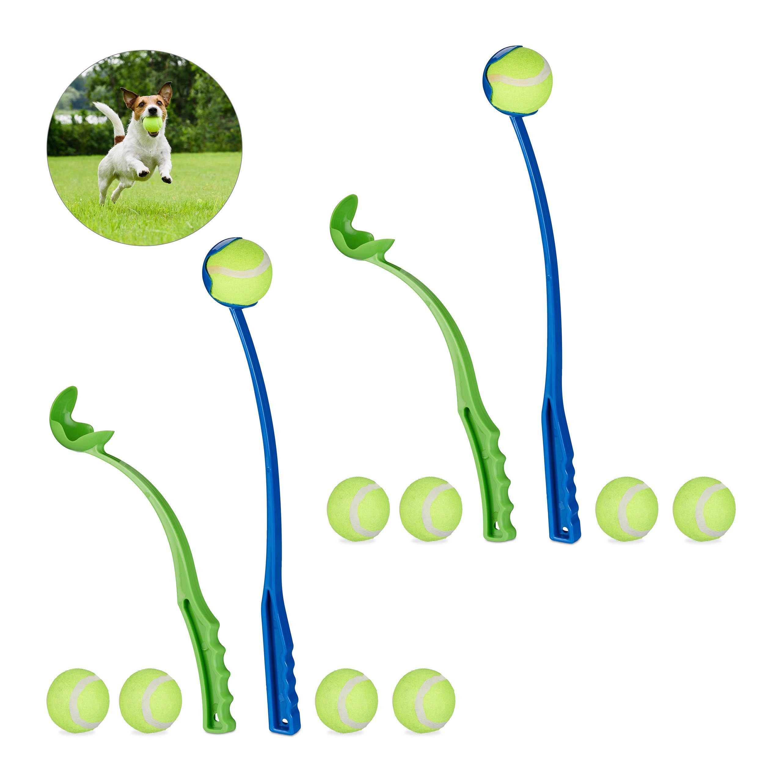 Hunde-Ballschleuder 4 x Ballschleuder für Hunde