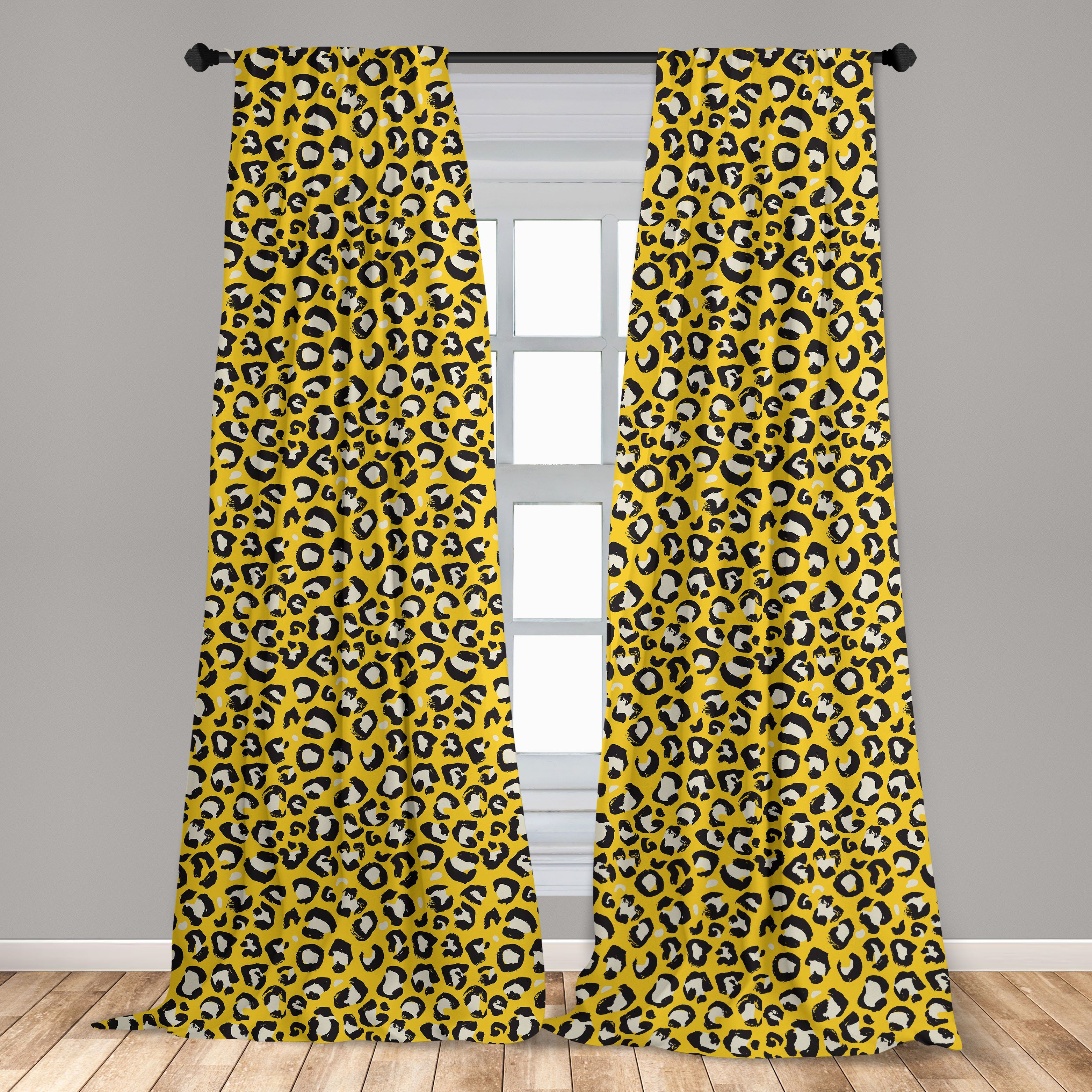 Abakuhaus, Leopard Camouflage Cat Wild für Microfaser, Dekor, Vorhang Gardine Wohnzimmer Schlafzimmer