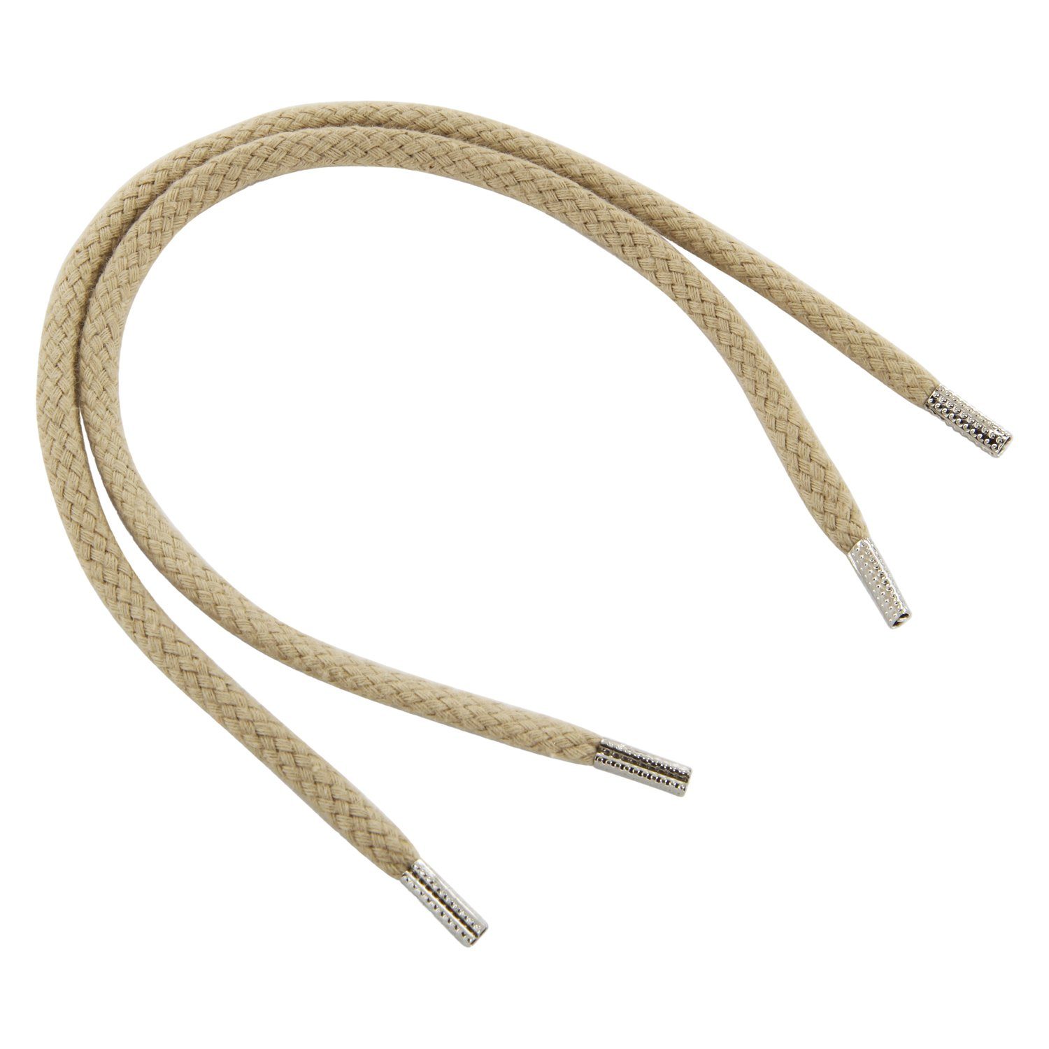Rema Schnürsenkel Rema Schnürsenkel Creme - rund - ca. 3 mm breit für Sie nach Wunschlänge geschnitten und mit Metallenden versehen