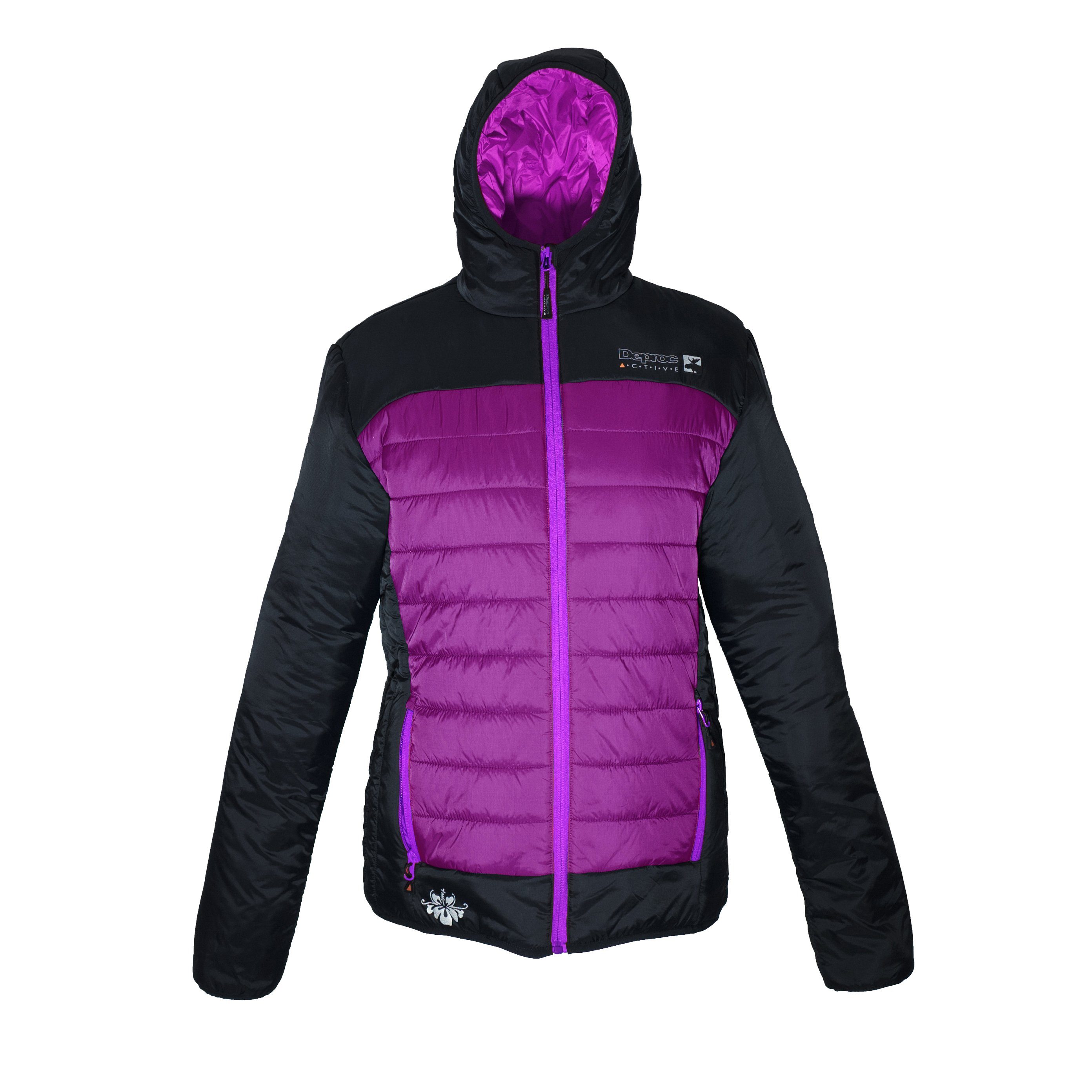 DEPROC Active BIC Women erhältlich in IV auch Größen Großen Steppjacke purple CS GILMOUR