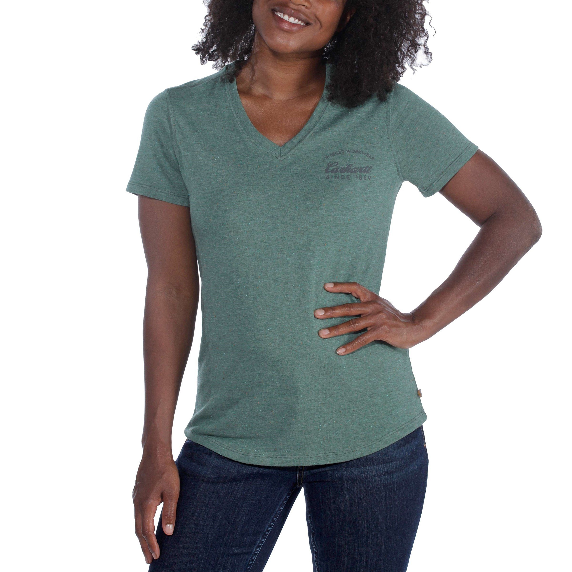Lockhart Carhartt T-Shirt green nep T-Shirt Carhartt heather Adult Damen Carhartt Graphic musk