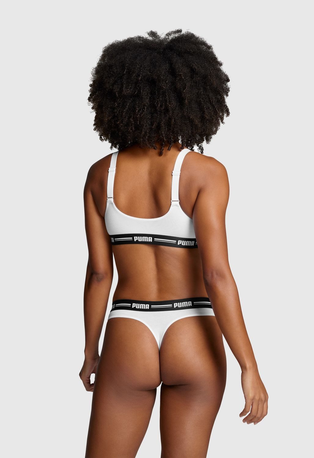 PUMA BODYWEAR String Soft Cotton Modal (6-St., Set) Webgummibund, Logo, 6er Pack