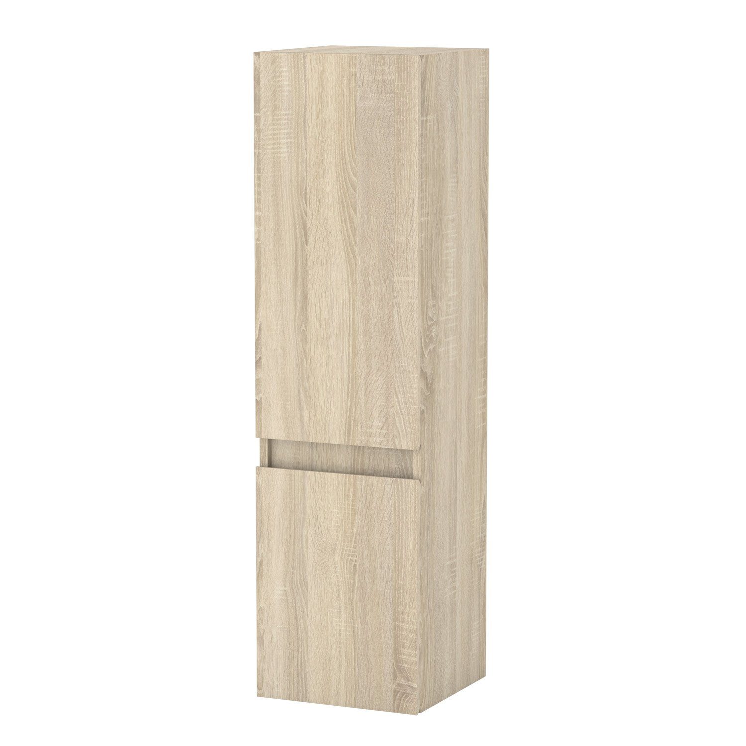 duschspa Hochschrank 83cm/110cm hoch Eiche