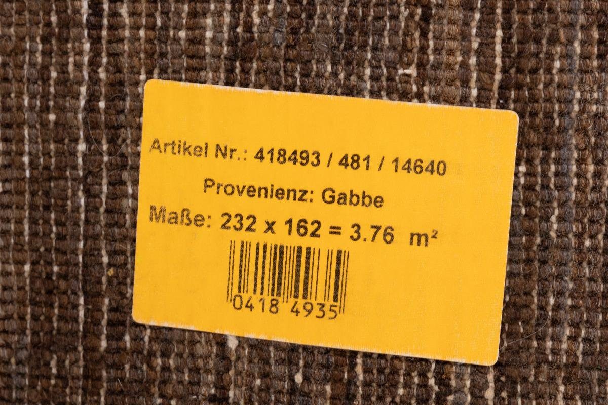 Orientteppich Ziegler Gabbeh 161x233 Höhe: Orientteppich, 6 Moderner Trading, mm Handgeknüpfter rechteckig, Nain