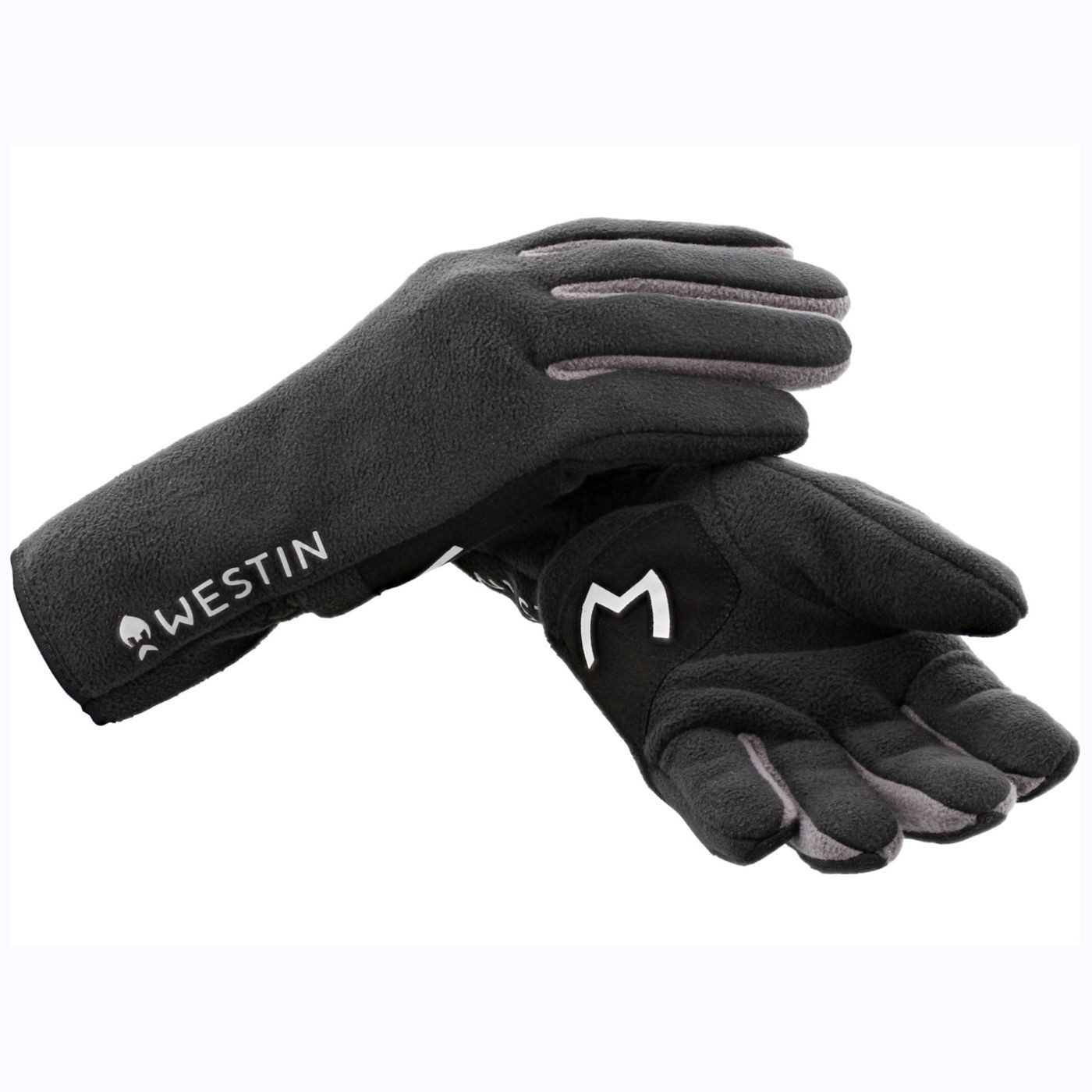 WESTIN Angelhandschuhe Westin Full Fleece Gloves Carbon Black - Angelhandschuhe