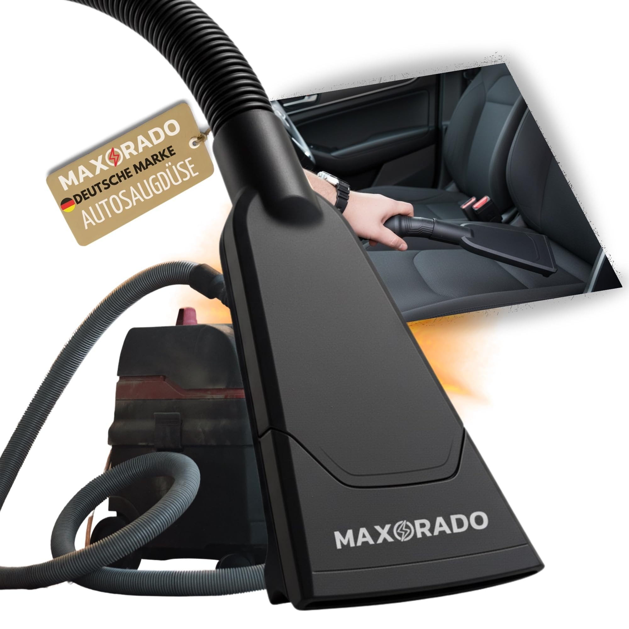 Maxorado Autosaugdüse Autodüse Polsterdüse kompatibel mit Siemens Q5.0 Q7.0 VS06M312, Zubehör für Staubsauger Ersatzteil Zubehlr, (1-tlg), Autosaugdüse Clean´n Serie 2 BGC05A220A BGL8