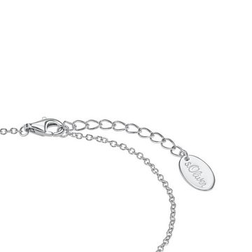 s.Oliver Silberarmband für Damen, 925 Sterling Silber, Zirkonia synth., Herz (Armband, 1-tlg)