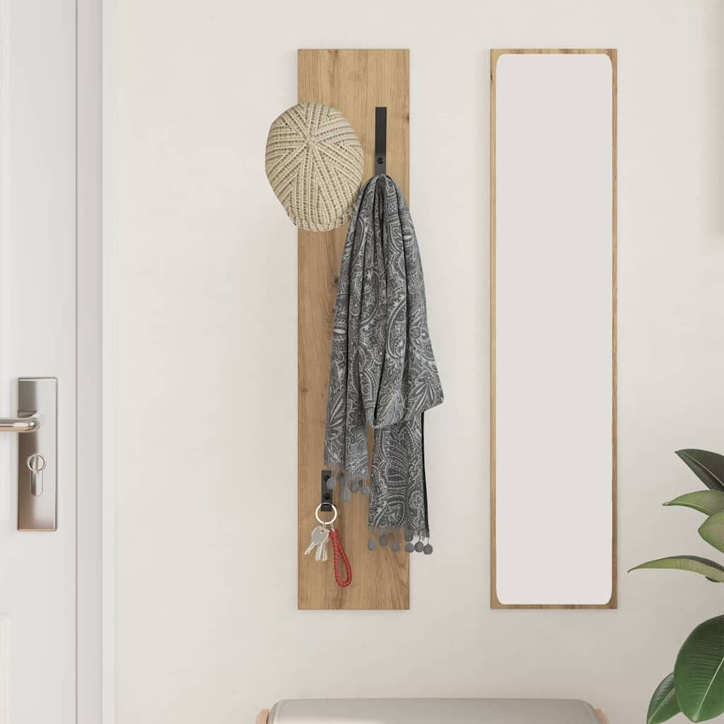 vidaXL Regal Wandmontierter nachttisch Wandhalterung Artisan-Eiche, 1-tlg. – Bild 4 von 5