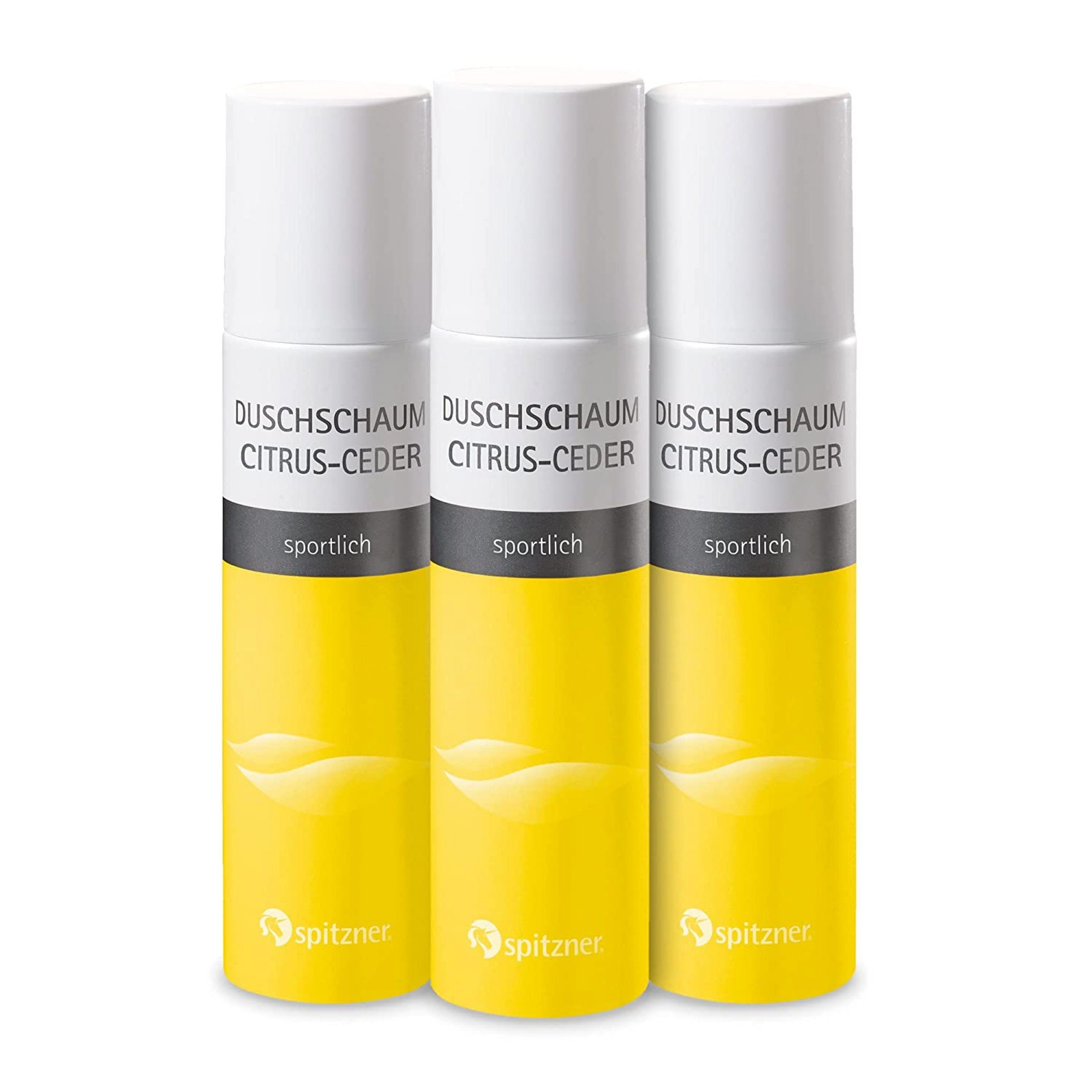 Sauna-Aufgussset Spitzner Duschschaum Set Citrus-Ceder 3x 150 ml Spritzig-holzige