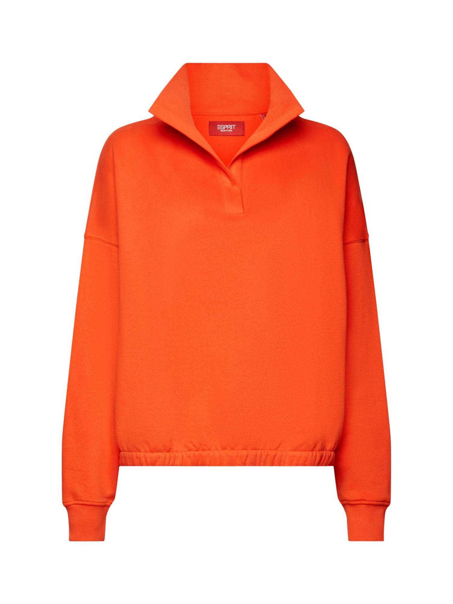 Pullover (1-tlg) Sweatshirt Fleece Esprit aus ORANGE BRIGHT