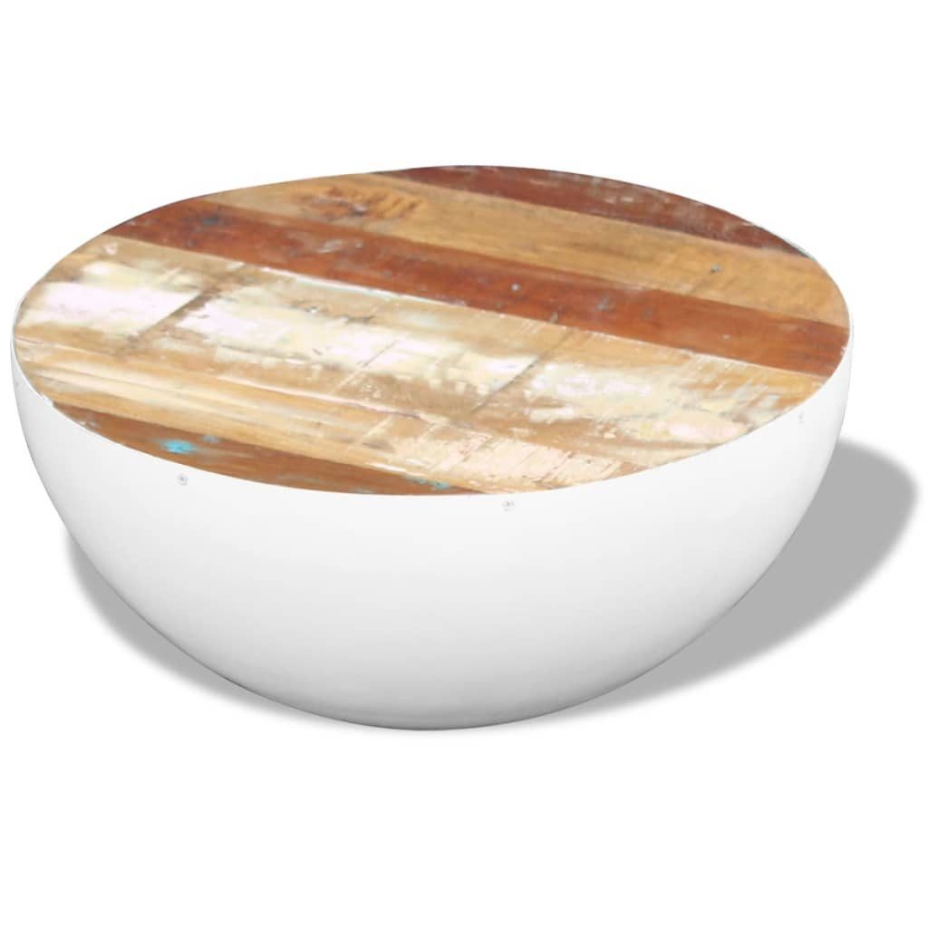 vidaXL Couchtisch Couchtisch Schalenform Altholz Massiv 60x60x30 cm (1-St) günstig online kaufen