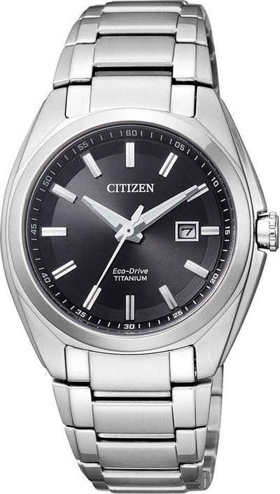 Citizen Titanuhr Super Titanium, EW2210-53E, Armbanduhr, Damenuhr, Solar
