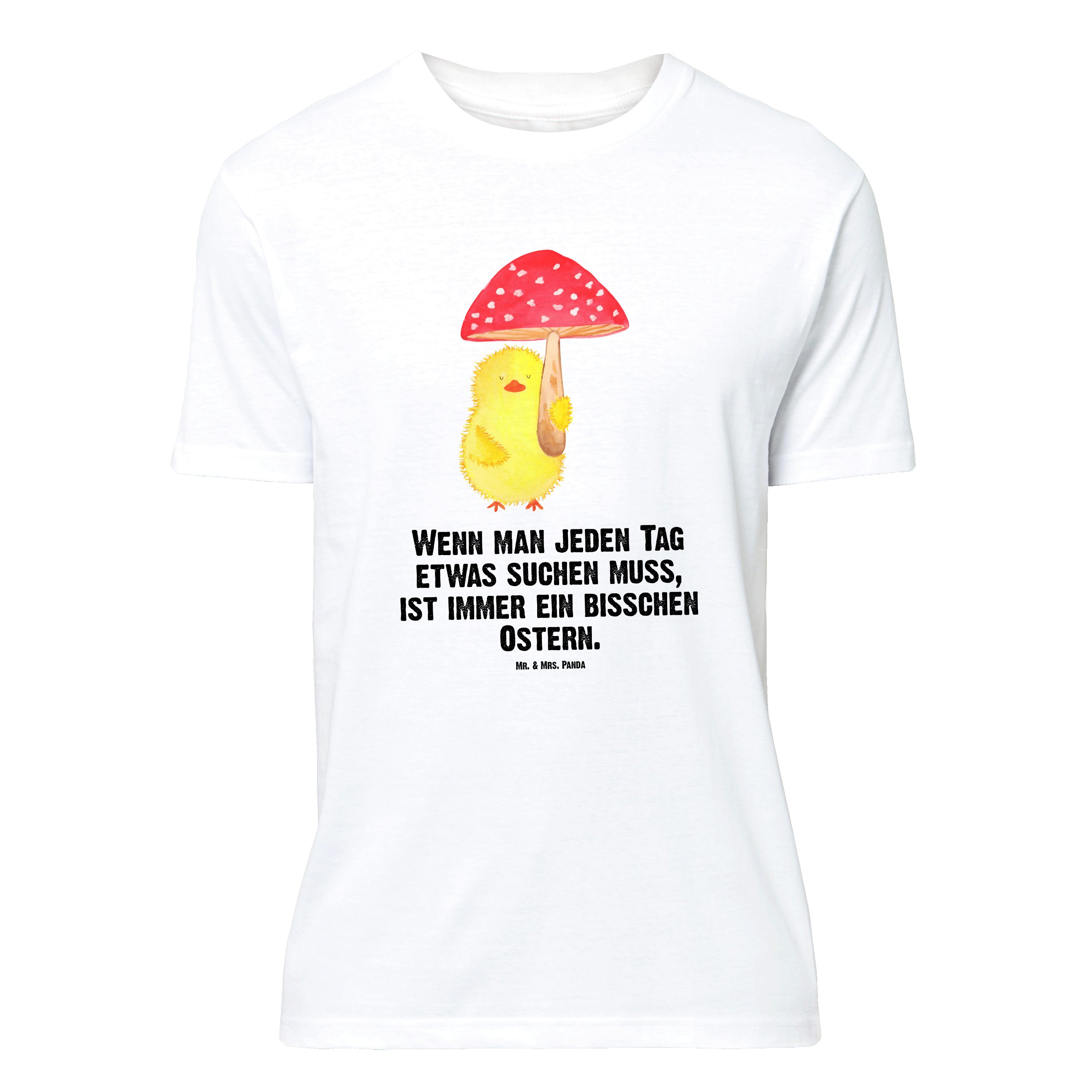 Mr. & Mrs. Panda T-Shirt Küken Fliegenpilz - Weiß - Geschenk, Ostern, Ostergeschenke, Glückspi (1-tlg)