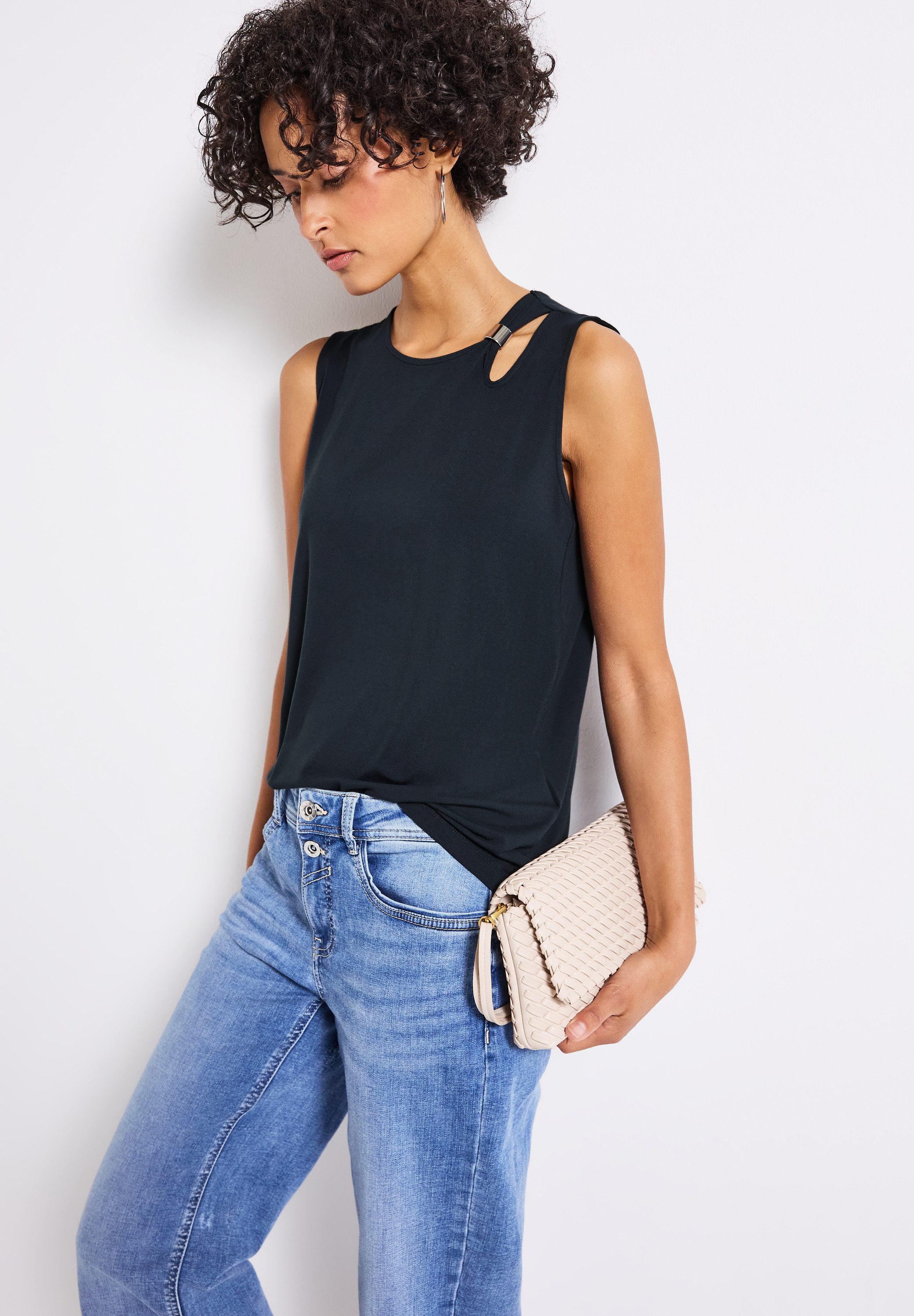 STREET ONE Shirttop mit Cut-Out günstig online kaufen