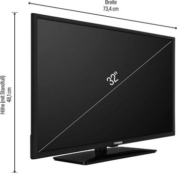 Telefunken D32H554M1CWVI LCD-LED Fernseher (80 cm/32 Zoll, HD-ready, Smart-TV, 12V-Anschluss)