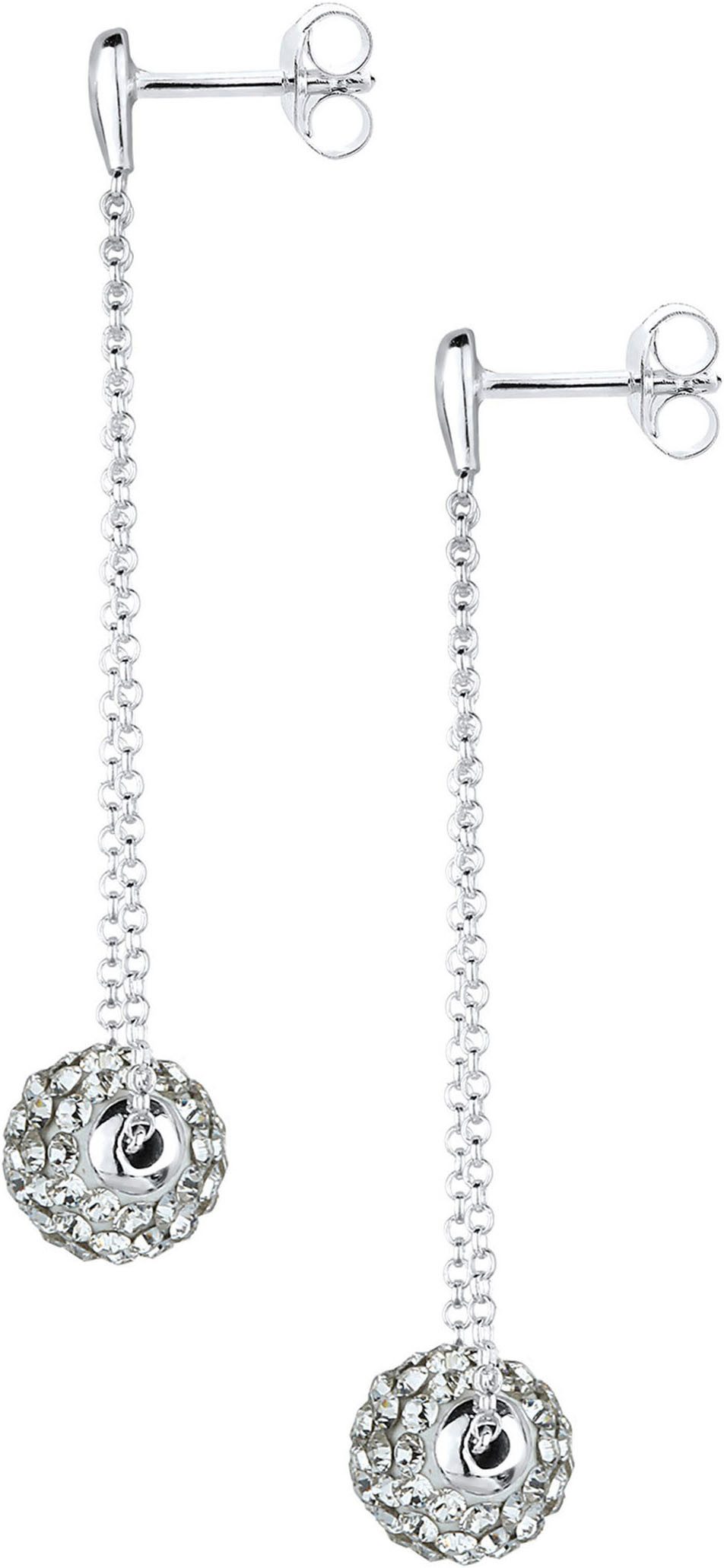 Elli Paar Ohrhänger Schmuck Geschenk Silber 925 Ohrringe, mit Glasstein