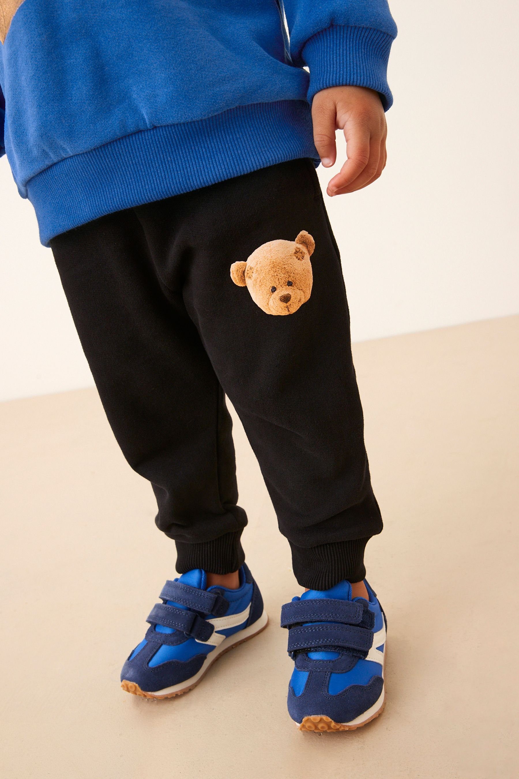 Next Sweatanzug Sweatshirt (2-tlg) mit Jogginghose Motiv Blue Set Bear im und